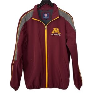 Minnesota Golden Gophers Jacket Men’s Large L Full Zip Size Coat Embroidered